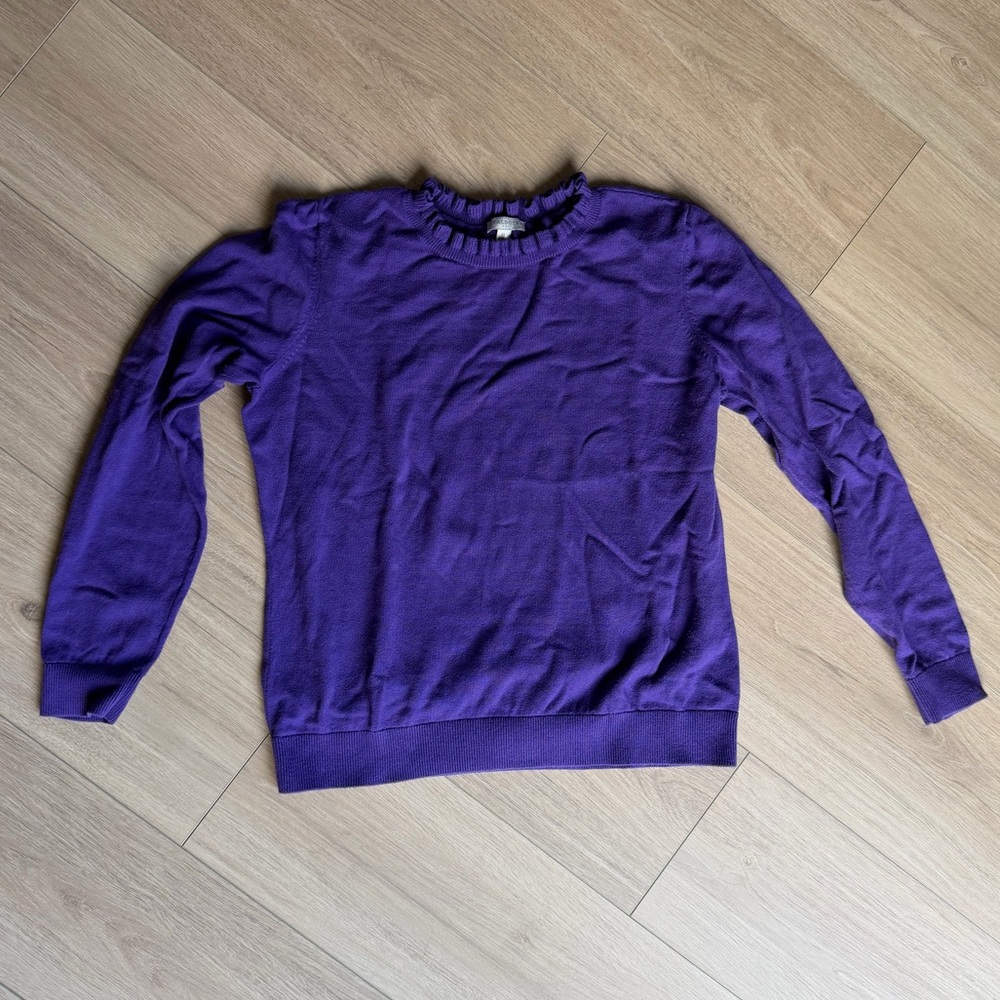 Talbots Crewneck Sweater in Rich Purple